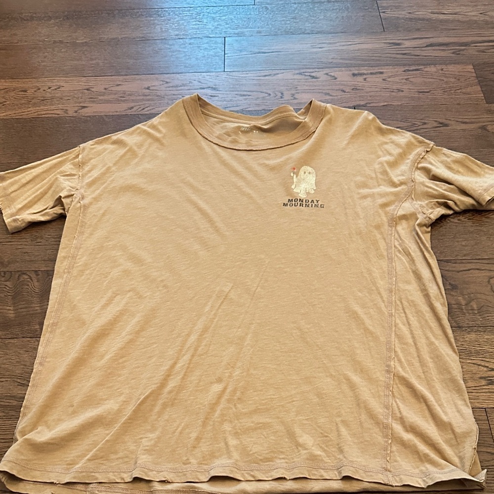 Aerie Tan Graphic Short Sleeve Tee